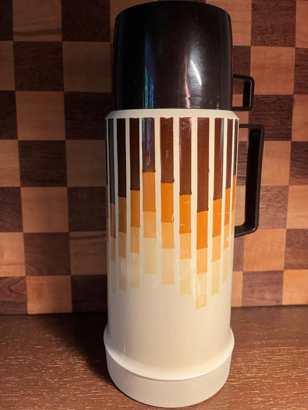 Vintage Autumn Tones MCM Thermos A576